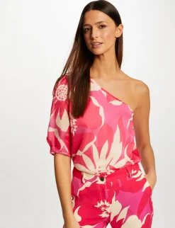 Chemises Et Blouses>Morgan Blouse Asymetrique Imprime Floral Femme | Multico