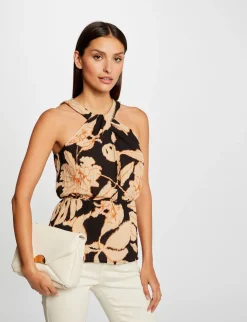 Chemises Et Blouses>Morgan Blouse Sans Manches Imprime Vegetal Femme | Multico