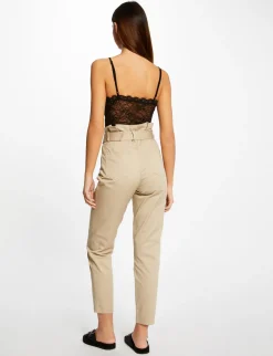 Tops Et T-Shirts>Morgan Body Bretelles Fines En Dentelle Femme | Noir