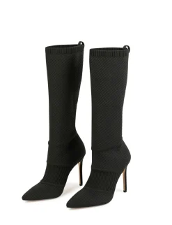 Chaussures>Morgan Bottes A Talons Aiguilles Femme | Noir