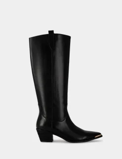 Chaussures>Morgan Bottes Hautes A Talons Femme | Noir