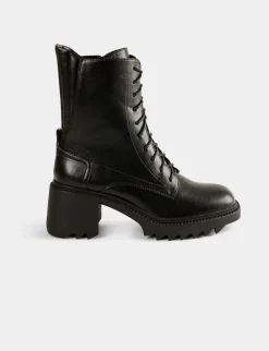 Chaussures>Morgan Bottines Crantees A Talons Femme | Noir