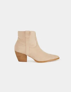 Chaussures>Morgan Bottines Western A Talons Femme | Beige