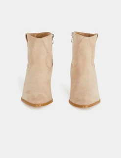 Chaussures>Morgan Bottines Western A Talons Femme | Beige