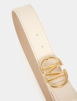 Ceintures>Morgan Ceinture Avec Boucle « M » Femme | Beige