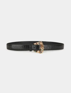 Ceintures>Morgan Ceinture Avec Boucle Details Bijoux Femme | Noir