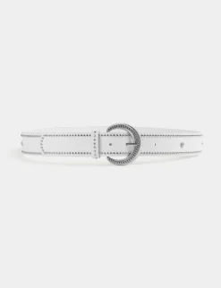 Ceintures>Morgan Ceinture Avec Clous Femme | Blanc