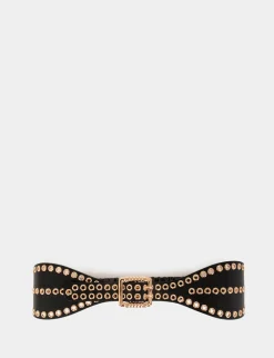 Ceintures>Morgan Ceinture Avec Oeillets Femme | Noir