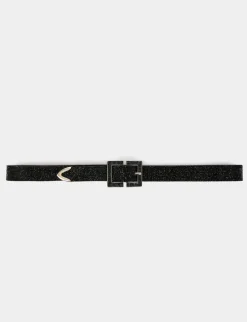 Ceintures>Morgan Ceinture Avec Strass Femme | Noir