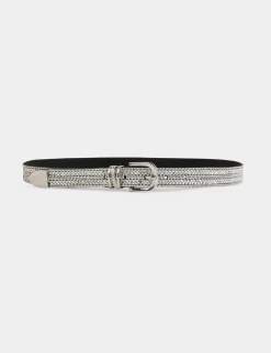 Ceintures>Morgan Ceinture Avec Strass Femme | Argente