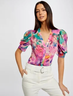 Chemises Et Blouses>Morgan Chemise Manches Courtes Imprimee Femme | Multico