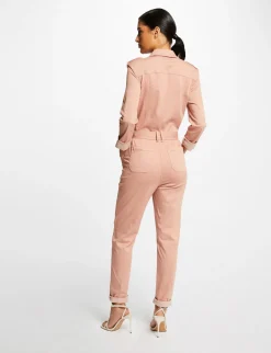 Combinaisons>Morgan Combinaison Droite Ceinturee Vieux Rose Femme | Vieux_Rose