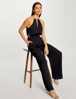 Combinaisons>Morgan Combinaison Jambes Larges Fluides Femme | Marine