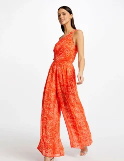 Combinaisons>Morgan Combinaison Large Imprime Leopard Femme | Caramel
