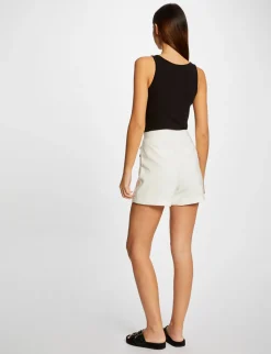 Tops Et T-Shirts>Morgan Debardeur Avec Bretelles A Ornements Femme | Noir