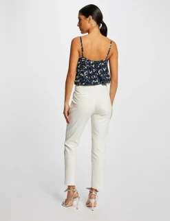 Chemises Et Blouses>Morgan Debardeur Bretelles Fines Imprime Femme | Bleu