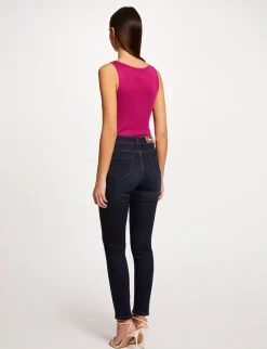Tops Et T-Shirts>Morgan Debardeur Bretelles Larges A Ornement Femme | Framboise