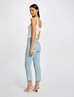 Tops Et T-Shirts>Morgan Debardeur Bretelles Larges Cotele Femme | Ecru