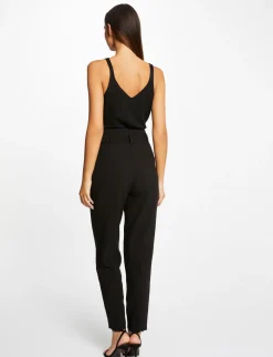 Tops Et T-Shirts>Morgan Debardeur Col En V Fils Metallises Femme | Noir