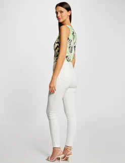 Tops Et T-Shirts>Morgan Debardeur Col En V Imprime Vegetal Femme | Multico