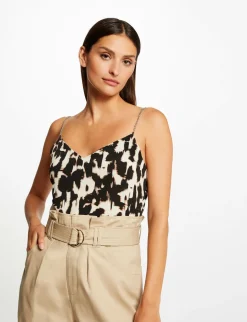 Tops Et T-Shirts>Morgan Debardeur Details Chaines Et Imprime Femme | Multico