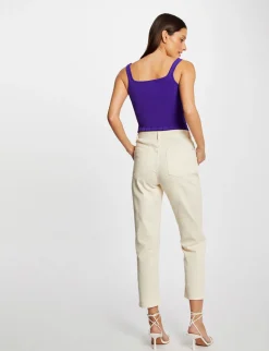Pulls>Morgan Debardeur Pull A Bretelles Femme | Violet