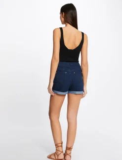 Tops Et T-Shirts>Morgan Debardeur Pull Avec Col En V Femme | Noir
