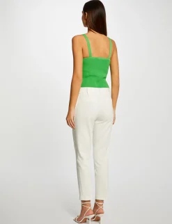 Tops Et T-Shirts>Morgan Debardeur Pull Avec Ornements Femme | Vert