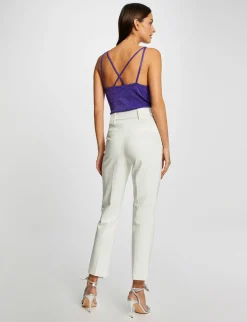 Tops Et T-Shirts>Morgan Debardeur Pull Bretelles Fines Violet Fonce Femme | Violet_Fonce