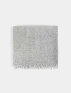 Echarpes>Morgan Foulard Avec Fils Metallises Femme | Argente