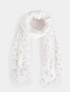 Echarpes>Morgan Foulard Imprime Animalier Femme | Blanc