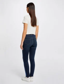 Pantalons>Morgan Jeans Slim Avec Bandes Sequins Jean Stone Femme | Jean_Stone