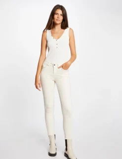 Jeans>Morgan Jeans Slim Effet Stretch Femme | Beige