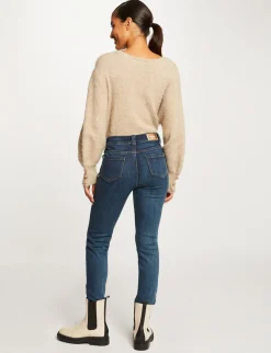 Jeans>Morgan Jeans Slim Taille Haute Jean Stone Femme | Jean_Stone