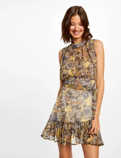 Jupes>Morgan Jupe Evasee Imprime Vegetal Femme | Multico
