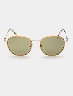 Lunettes>Morgan Lunettes De Soleil Arrondies Femme | Dore