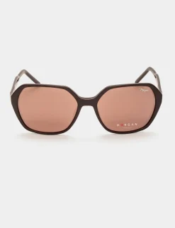 Lunettes>Morgan Lunettes De Soleil Hexagones Femme | Violet