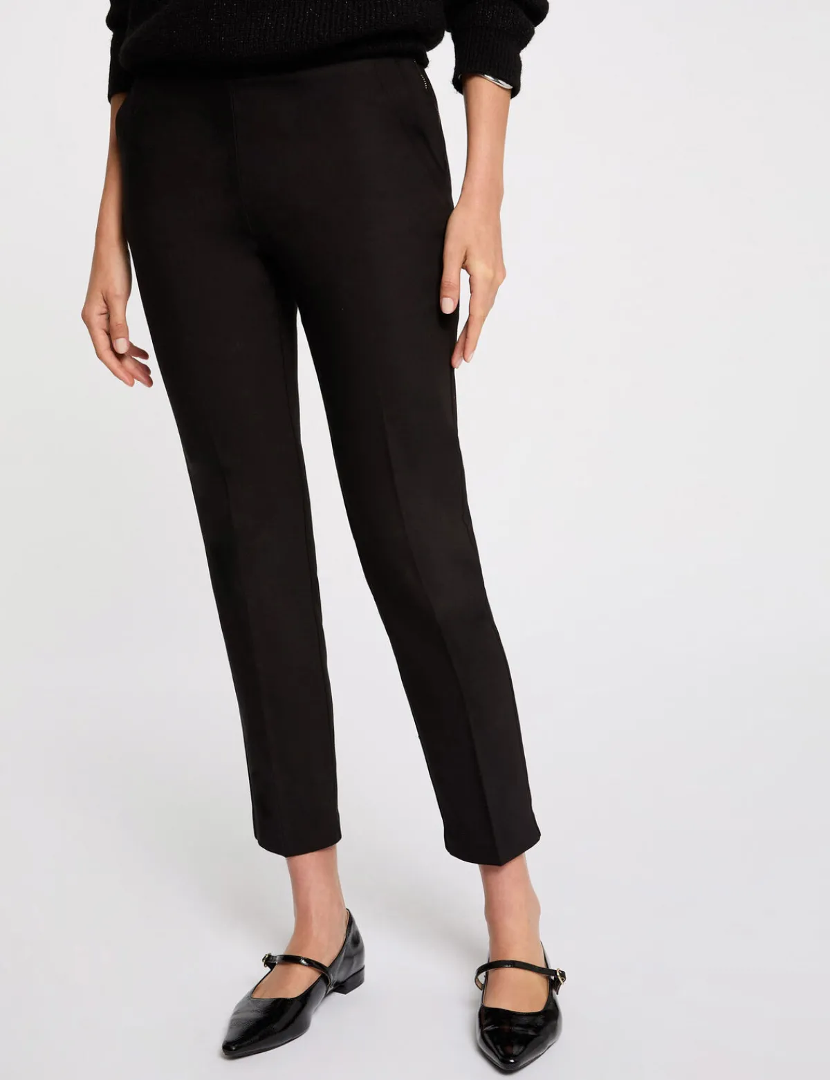 Pantalons>Morgan Pantalon Cigarette 7/8Eme Femme | Noir