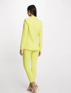 Ensembles Et Tailleurs>Morgan Pantalon City Ajuste 7/8Eme A Pinces Femme | Jaune