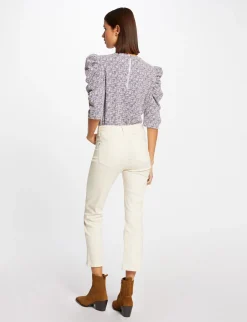Pantalons>Morgan Pantalon Droit 7/8Eme Femme | Ivoire