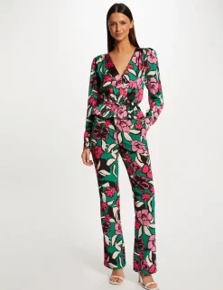 Pantalons>Morgan Pantalon Droit Imprime Floral Femme | Multico