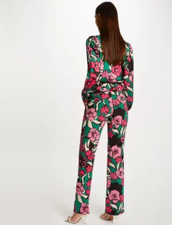 Pantalons>Morgan Pantalon Droit Imprime Floral Femme | Multico