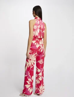 Pantalons>Morgan Pantalon Large Fluide Imprime Floral Femme | Multico