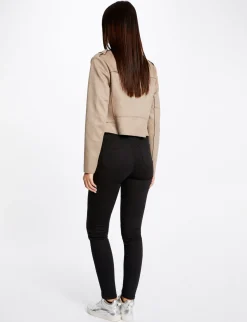 Pantalons>Morgan Pantalon Skinny Boutons Aux Poches Femme | Noir