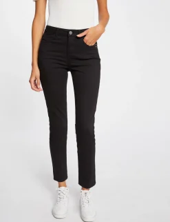 Pantalons>Morgan Pantalon Slim Taille Standard Femme | Noir