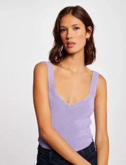 Pulls>Morgan Pull Debardeur Avec Col En V Femme | Parme