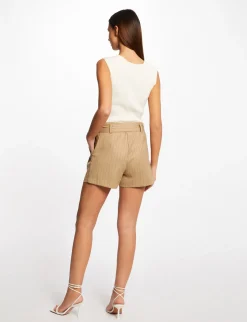Pulls>Morgan Pull Debardeur Encolure Coeur Femme | Ivoire