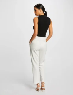 Tops Et T-Shirts>Morgan Pull Debardeur Sans Manches Col Polo Femme | Noir