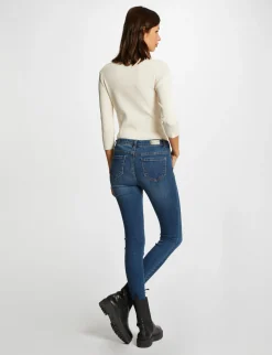 Pulls>Morgan Pull Manches 3/4 Avec Boutons Femme | Ivoire