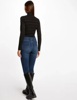 Pulls>Morgan Pull Manches Longues A Col Roule Femme | Noir